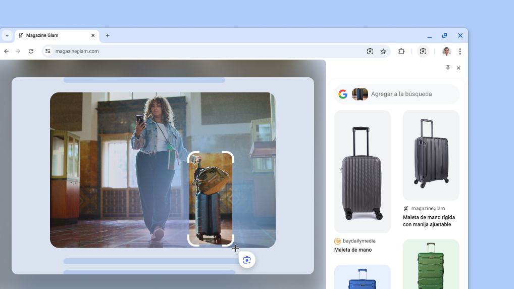 Google Lens en la página de un producto.