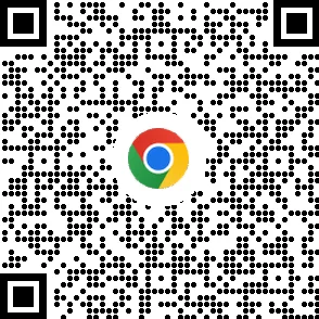 Código QR para descargar el navegador Chrome en dispositivos móviles